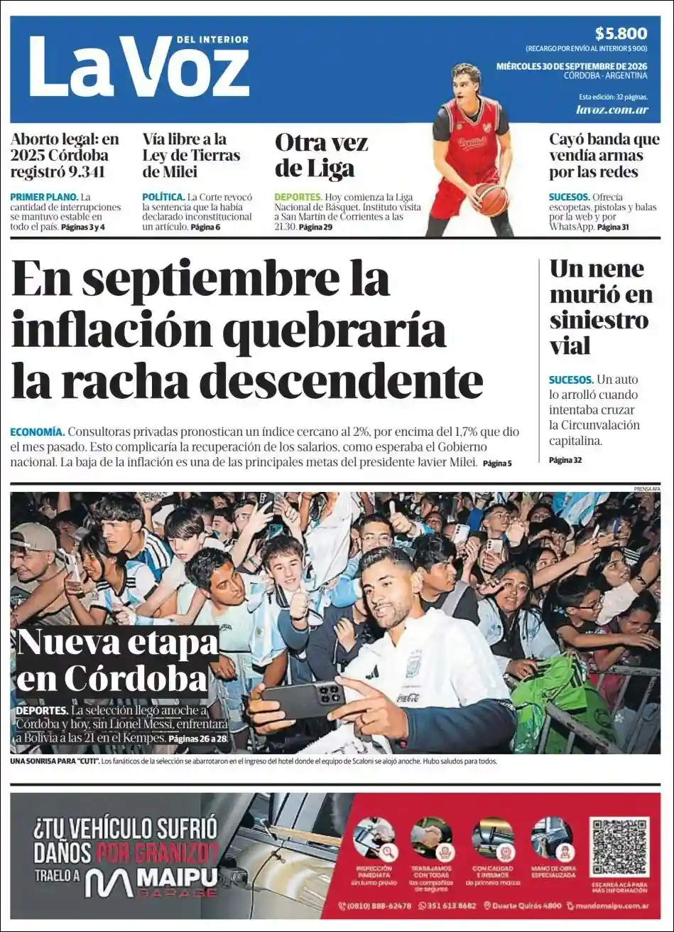 Estudios Max | LO QUE IMPORTA SALTA - Tapa del diario La Voz