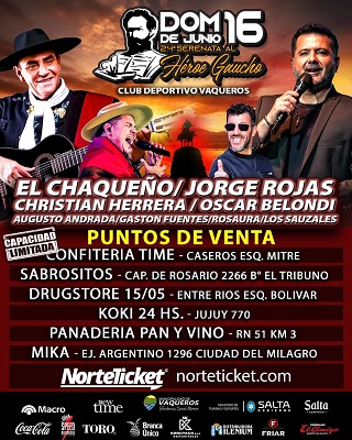 Vaqueros le canta a GUemes